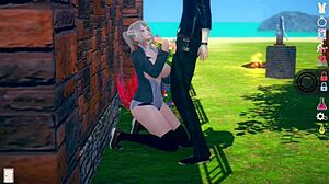 【性格ポジティブで明るい】 ai女プレイエロ動画 金髪爆乳jk編 エッチあり リアル3dcgエロゲーム【ヘンタイゲーム】