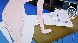 takanashi hoshino and utazumi sakurako have intense sex in blue archive hentai 😍