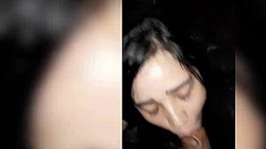 Out walking with friends, I offered blowjobs and sucked them good.