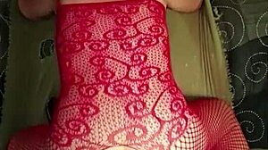 Slut wife fucks a huge double dildo while thinking of monster cocks!