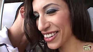 faux audition leads brunette babe to threesome