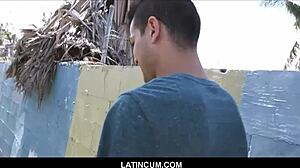 Straight jock feels intense pleasure from gay encounter for cash