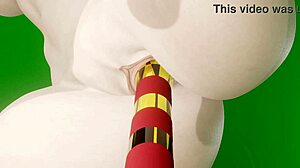 Android 18 undergoes animation test with toys and dildos