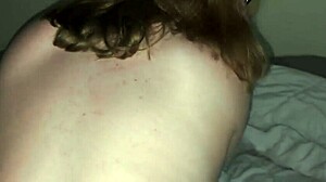 Redhead snowbunny enjoys bbc backshots and creampie in bedroom