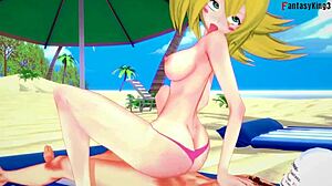 dark magician girl in bikini gets fucked in yu-gi-oh fantasy