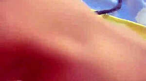 pornstar fingers pussy outdoors