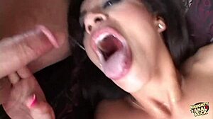 faux audition leads brunette babe to threesome