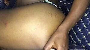 12 inch dildo shakes my thighs after inserting in asshole