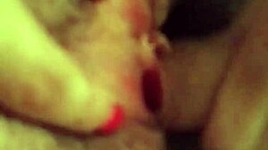 Imagine a mature woman with big tits getting her pussy fingered and fucked by a monster cock