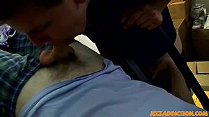 i love blowing two big dicks in this hot gay threesome with rad matthews