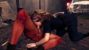 police girl's first arrest turns into sexy cartoon action! 👮‍♀️