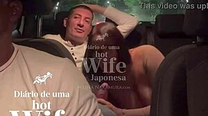 Hotwife Lina Nakamura's daring interracial anal ride