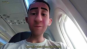 Step Gay Dad Gets Naughty on Mile High Flight