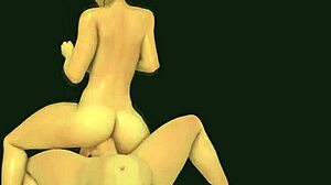 Tranny fucks tranny in cartoon animation game.