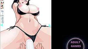 I love watching anime girl fucked by dildo