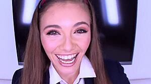 teens tease with oral skills before hardcore banging sessions