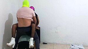 wife's fantasy comes true as she fucks husband's best friend while he watches