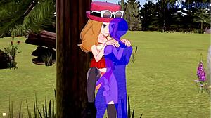 Serena And Bea Saito Get Intense Sex With Old Man In Pokémon Hentai Creampie