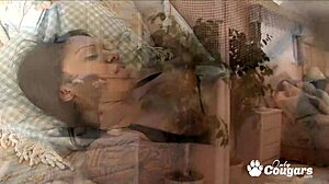 Samoa Gets Chunky Black Butt Nailed with Cumshot