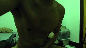 why is this asian hispanic man jerking off?