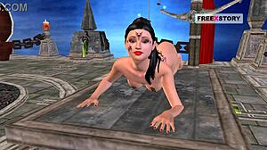 An Animated Cartoon Porn Video Of An Indian Bhabhi Giving Sexy Positions Then Masturbating With Candle