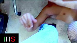 Girl next door takes double penetration in tight holes