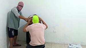 wife's fantasy comes true as she fucks husband's best friend while he watches