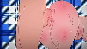 in this hentai anime, itadaki seieki gets fucked for 20 right in the ass, rough and intense