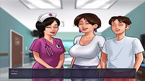 Old busty character in Summer Time Saga part 21.