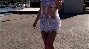 Cap dagde's hotwife adventure: flashing and interracial encounter