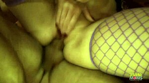 horny dude gets to cum all over her pretty face