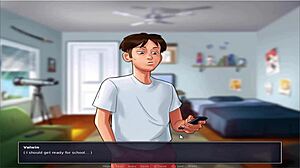 Old busty character in Summer Time Saga part 21.