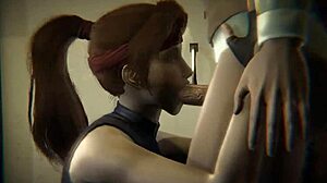 final fantasy 7 blowjob compilation with aerith, jessie, and tifa swallowing big black cocks