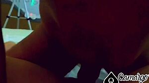 Look at what my fat-assed friend did to my husband in lingerie, amateurs having fun 😲