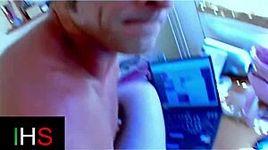 Girl next door takes double penetration in tight holes