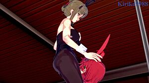 Festenia, Chitose, and Sagiri in intense lesbian hentai