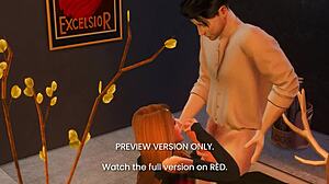 dinner date turns naughty in this 3d hentai preview clip