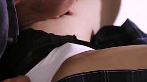 Asian Coed Prefers Sucking Dicks Over Her Phone