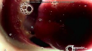 Sophia D Teases with Her Wet Tongue and Spit Play