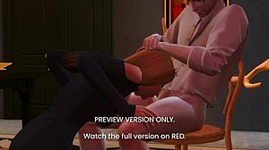 dinner date turns naughty in this 3d hentai preview clip