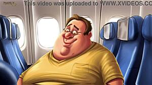 Step Gay Dad Gets Naughty on Mile High Flight