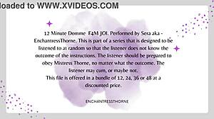 domme gives joi instructions to f4m