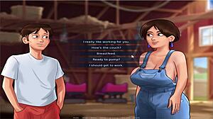 Old busty character in Summer Time Saga part 21.