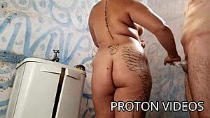 Wanna join me and the hotwife for a steamy shower session?