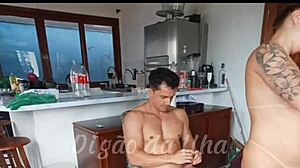 Sex with Hot Blogger Neighbor Featuring Blowjob and Ass Flashing