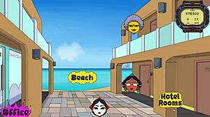 the tourist gets trapped in a hentai blowjob and sex adventure