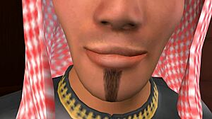 uh, 3d gay sex with animated desert prince... french style, ya know?