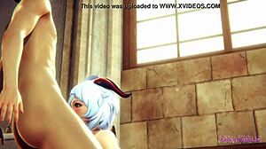 Hey, check out Ganyu sucking and getting banged in church hentai!