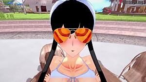 Yor Forger Feels Intense Passion In Bikini Pool Hard Sex Scene From Spy X Family And Genshin Impact