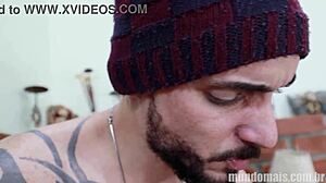 two guys craving that 25cm monster cock in their asses